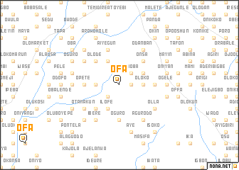 map of Ofa