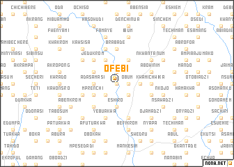 map of Ofebi