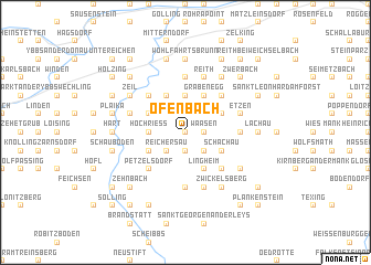 map of Ofenbach