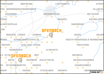 map of Ofenbach