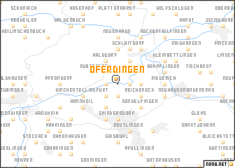 map of Oferdingen