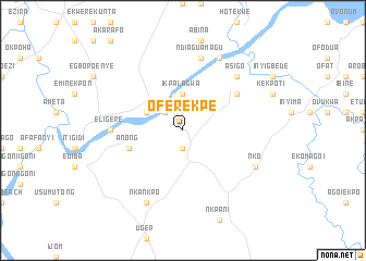 map of Oferekpe