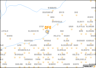 map of Ofe