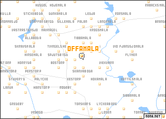 map of Offamåla