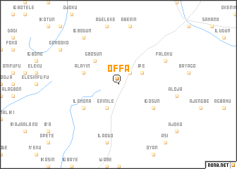 map of Offa