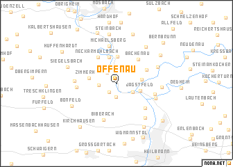 map of Offenau