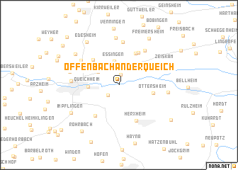 map of Offenbach an der Queich