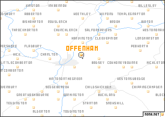 map of Offenham