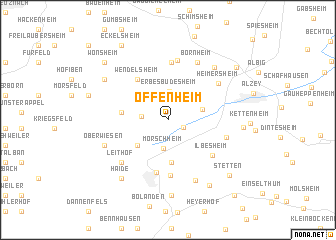 map of Offenheim