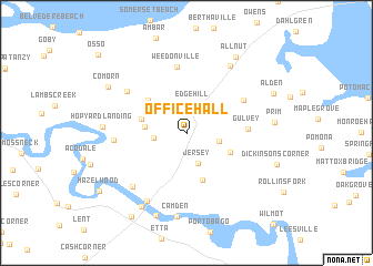 map of Office Hall