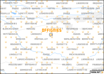 map of Offignies
