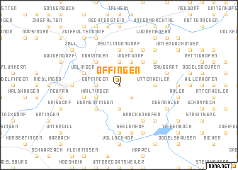 map of Offingen