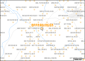 map of Offnadingen