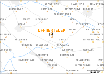 map of Offnertelep