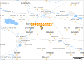 map of Offord DʼArcy