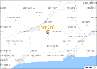 map of Offwell