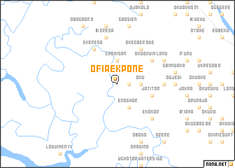 map of Ofia Ekpone
