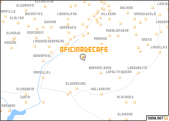 map of Oficina de Café