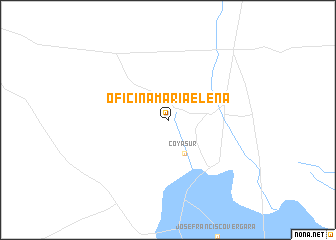 map of Oficina María Elena