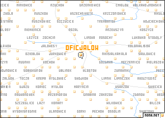 map of Oficjałów