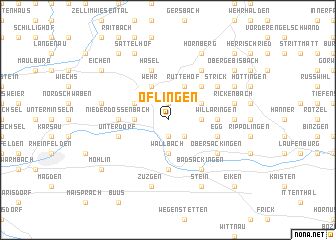 map of Öflingen