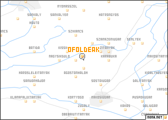 map of Óföldeák
