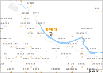 map of Ofori
