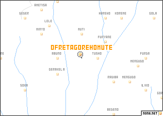 map of Ofreta Goreho Mutʼē