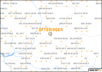 map of Ofteringen