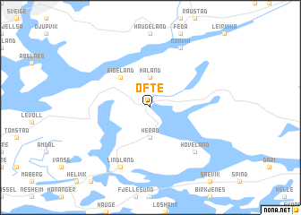 map of Ofte