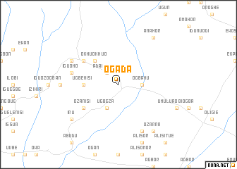 map of Ogada