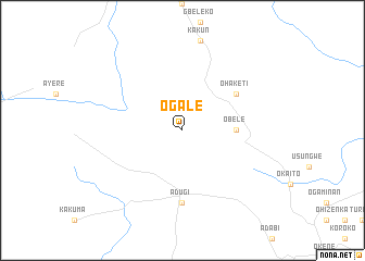 map of Ogale