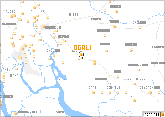 map of Ogali