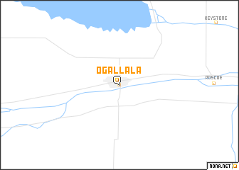 map of Ogallala