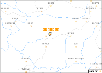 map of Ogandra