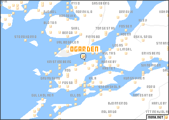 map of Ögården