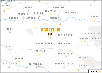 map of Ogarëvka