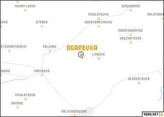 map of Ogarëvka