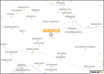 map of Ogarëvo