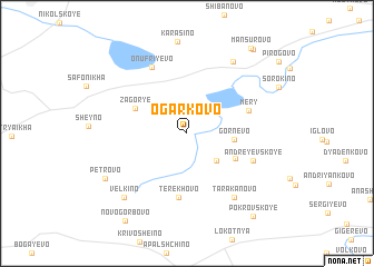 map of Ogarkovo