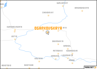 map of Ogarkovskaya