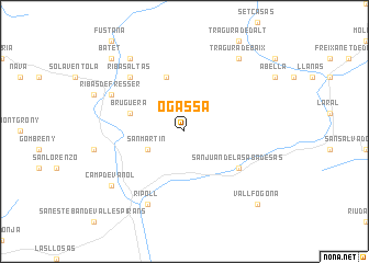 map of Ogassa