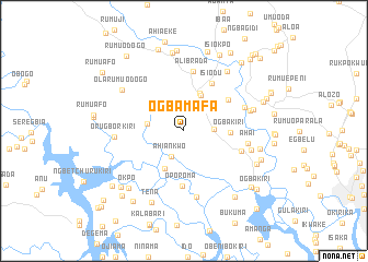 map of Ogbamafa