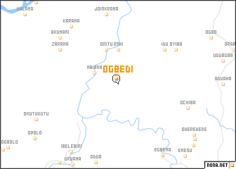 map of Ogbedi