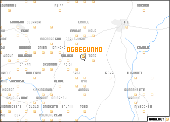 map of Ogbegunmo