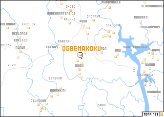 map of Ogbema Koku