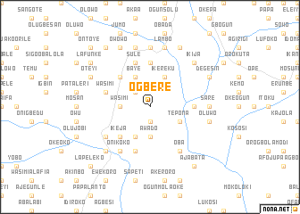 map of Ogbere