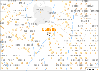 map of Ogbere