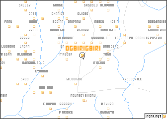 map of Ogbirigbiri