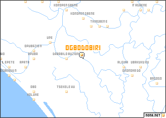 map of Ogbodobiri